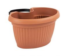 Prosper Plast DTRY28-R624 - Vaso da fiori Terra, 19,8 x 15 x 28 cm, colore: terracotta