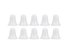 EXCEART 10Pcs di Modellazione Polistirolo Campana Polistirolo Schiuma di Natale Fai da Te Schiuma Bianca a Forma di Artigianato di Natale Albero di Natale Appeso Ornamenti per La Festa A