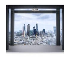 murando Carta da parati 350x256 cm Fotomurali in TNT Murale alla moda Decorazione da Muro XXL Poster Gigante Design Carta per pareti Citta London Panorama d-B-0033-a-a