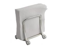 InterDesign York Lyra Portatovaglioli di carta | Porta tovaglioli che dona un tocco di stile in cucina o in soggiorno | Anche porta corrispondenza in ufficio | Metallo argentato