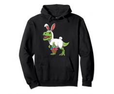 Coniglietto di Pasqua Dinosauro T-Rex Cesto di Pasqua Dinosauro Conigli Felpa con Cappuccio