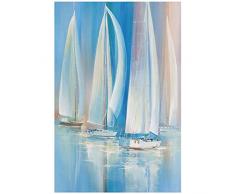 YIYAOFBH Opere dArte Poster Quadri Astratti Moderni Barca a Vela Pittura a Olio su Tela Poster e Stampe Immagini su pareti per Soggiorno Nordic Decor 50x70 cm / 19,7x27,6 Pollici Senza Cornice