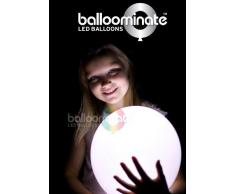 15x Palloncini Luminosi Balloominate White - LED Luce Bianchi Fissa Party Pack