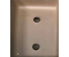 Vaso bonsai rettangolare in gres 9000 - cm.34X27x9,5h. Sm Verde Palude -CERTRE (Forniti di serie con 2 fori sul fondo)