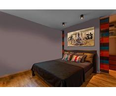 Dekoarte 323 - Quadro moderno su tela montato su telaio in legno di 1 pezzi, stile zen-feng shui Budda, 120x80cm