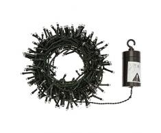 XMASKING Catena a Batteria 9,55 m, 240 LED Bianco Caldo, con Giochi di Luce, Timer 6/18, luci Natalizie, luci per LAlbero di Natale, luci di Natale a Batteria