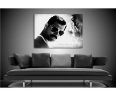 Stampa artistica "Freddie Mercury - Queen" 100 x 70 cm Poster/foto già montata su telaio! Stampe di opere pop art, poster, foto decorative. Stampe artistiche di star della musica.