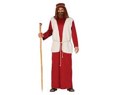 GUIRMA Costume Pastore Rosso Uomo recita presepe Vivente San Giuseppe
