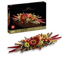 LEGO 10314 Icons Centrotavola di Fiori Secchi Finti, Set Fai da Te, Botanical Collection con Rosa e Gerbera Artificiali, Decorazione Tavolo o Parete, Idee Regalo per Lei e Lui, per Moglie e Marito