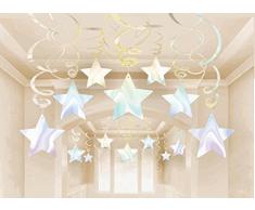 Amscan - Stelle filanti decorative per feste, colore: Iride