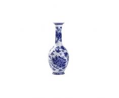 TONGTONG mini vasi in ceramica cinese blu e bianco, per la disposizione dei fiori, Ikebana o da tavolo ornamento vaso per fiori piccolo #16