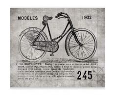 murando Carta da parati 300x210 cm Fotomurali in TNT Murale alla moda Decorazione da Muro XXL Poster Gigante Design Carta per pareti bicicletta i-B-0004-a-c