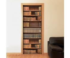 wall art PT0115 Decorazione Adesiva per Porte arredo casa - Porta Libreria - Stampa su PVC Adesivo Bubble Free