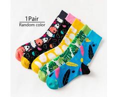 Calzini di Pasqua, unisex, durevoli, multiuso, morbidi, comodi, in misto cotone, per sport, motivo: coniglietto e uova colorate, decorazione pasquale Taglia libera Random Color