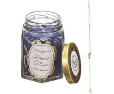 The concept factory - Candela profumata in vasetto con gioielli a sorpresa, fiore di cotone