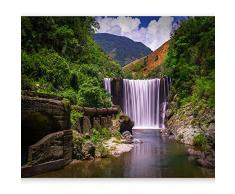 murando Carta da parati Paesaggio 300x210 cm Fotomurali in TNT Murale alla moda Decorazione da Muro XXL Poster Gigante Design Carta per pareti Natur Cascata Montagna c-B-0345-a-a