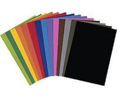 Clairefontaine 97450C - Cartoncino colorato A4, 300 g, 25 pezzi, nero
