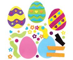 Kit Magnete Uova di Pasqua Baker Ross (confezione da 10)- Ideale per progetti educativi per bambini, regali, ricordi e altro.