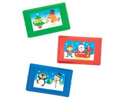 Giochi da Tavolo Natalizi con Filetto a 4 per Bambini, Giochi e Giocattoli per Bambini Piccoli per Un Natale Perfetto (Confezione da 6)