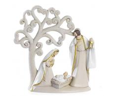 Paben Noel PRESEPE Natività in Resina con Albero della Vita 15.6 cm Natale