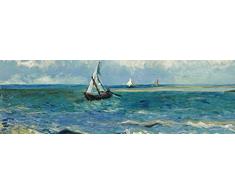1art1 Vincent Van Gogh Il Mare A Saintes-Maries-de-la-Mer, 1888, 1 Parte Poster Carta Da Parati Fotomurale 250x79 cm