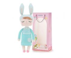 Metoo Bambole Coniglietto di Pasqua - Peluche Bambole di Peluche Angela con Sacchetto di Regalo Verde Menta (12 Pollici)