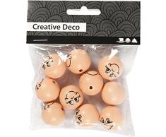 Creativ 57098 - Sfere in legno, diametro 22 mm, 10 pezzi