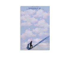 LINSHEN Poster di film Truman Show Poster di pittura decorativa su tela da parete, soggiorno, camera da letto, 30 x 45 cm