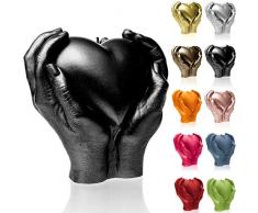 Candellana Hand Love Edition - Candela per San Valentino - Candele di San Valentino - Idea Regalo - Candela Cuore - Deco Romantica - Candele dAmore - Regalo Fatto a Mano