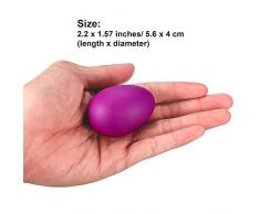 18 Pezzi Uova di Pasqua Colorate Maracas Uova di Plastica Uovo Shaker Set Maracas Uova Shaker per Pasqua Festa Borsa Riempitivi Festa Favori Giocattoli Musicali, 6 Colori