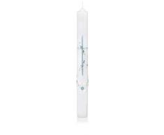 wiede Uomo 167100.007Â Il Battesimo Comunione Cresima Candela, Cera, Blu, 40Â x 4Â cm