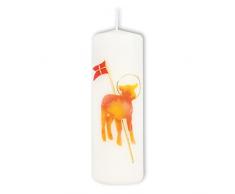 FRITZ COX Candela di Pasqua agnello pasquale, candela di Pasqua cristiana, con motivo agnello, candela RAL, prodotta in Germania, 15cm