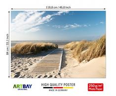 ARTBAY Un Sentiero Verso Il Mare - Poster XXL - 118,8 x 84 cm | Spiaggia | Poster Natura | qualità Superiore
