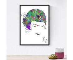 stile Nacnic Amelie Poster Acquerello. fogli di pellicola, film e attori. Vecchi manifesti di film con stile acquerello. formato A4