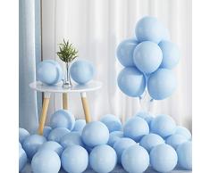 25 Palloncini colorati misura 30 cm Eco Green 100% biodegradabili per Feste Baby Shower Compleanni Party e Decorazioni Matrimonio Laurea (Celeste)