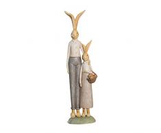 misslight Statuette del Coniglietto di Pasqua Ornamenti in Resina Decorazione di Pasqua del Coniglio (Style1)