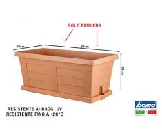 Bama FIORIERA Effetto Legno CM.80X40X34H Terracotta