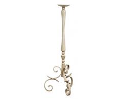 Biscottini candeliere in ferro 82x27x27 cm | Portacandele ferro | Candelabri antichi Made in Italy | Candelabri Shabby | Candelabro da terra