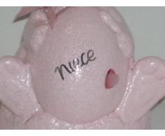 Niece Baby pink coniglietto pasquale, decorazione commemorativa da Ziggy Crafts