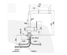 MISCELATORE CUCINA RIN285 CR RINGO PAFFONI DOCCETTA ESTRAIBILE