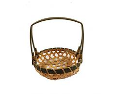 NC Cesto da Picnic in Tessuto di salice Ovale Cesto da Picnic con Bordo Intrecciato Cesto Fatto a Mano in Rattan Cesto da Picnic Cesto di Vimini Cesto portaoggetti Cesto della Spesa Cesto del