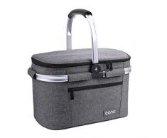 Amazon Brand – Eono Cestino da Picnic per 2 Persone da 22 Litri, Cestino Isolato, Borsa Termica per Uso Esterno