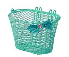Basil Jasmin, Cestino per Bicicletta per Bambini. Unisex-Kids, Verde, 28 cm x 20 cm x 19 cm