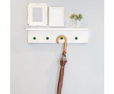 Walplus 5.5 cm x 3.2 cm NUOVO GANCIO cappotto gancio da parete DECORAZIONI ADESIVE decorazione casa VIVENTE ufficio camera da letto decorazione fai-da-te, Verde