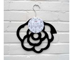 Porta Sciarpe - Rosa Nero Appendiabiti per Sciarpa - Regalo Ideale per la Festa della Mamma!