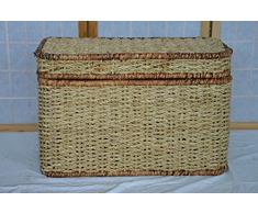 fantasie d oriente Cesto Baule Porta Biancheria Vimini Rattan BANANO CM 67X38X45 H Cesto Porta Biancheria e Giochi Tessuto in di banano robustissimo