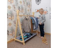 Sweet Home from wood Appendiabiti per cameretta bambini (Legno di pino)