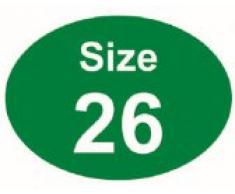 Price stickers taglia 26-200 adesivi 29 x 40mm adatto per appendini