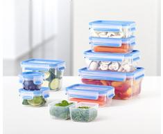 Emsa Clip & Close 017032515582 Contenitore Salvafreschezza, Set 3 Pezzi, Lampone, 0.55 l