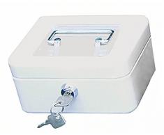 Wedo 145100H Gr. 1 Cassetta Portavalori con Clip, 15.2 x 11.5 x 8.0 cm, Bianco